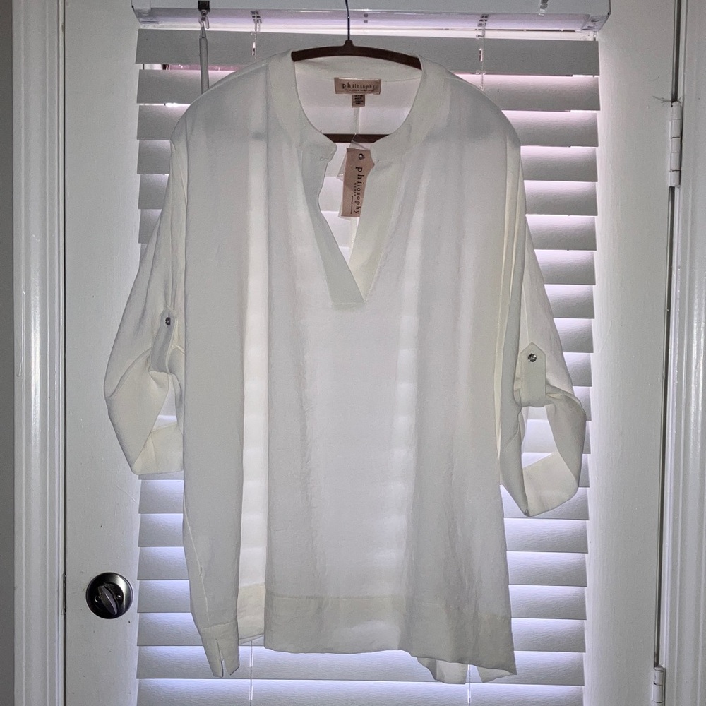 Philosophy Crisp White Blouse